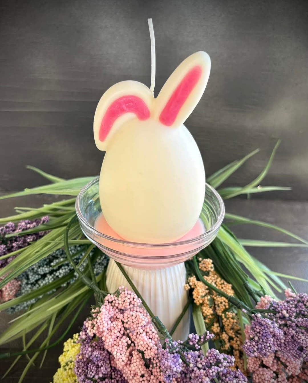 Egg-tra Bunny Candle